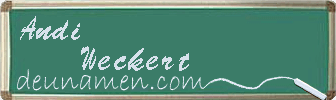 Andi Weckert Visitenkarte